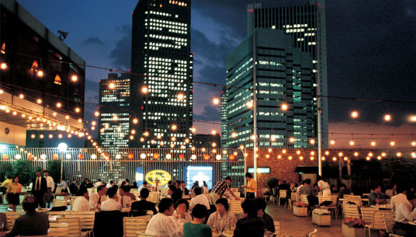 Rooftop beer garden