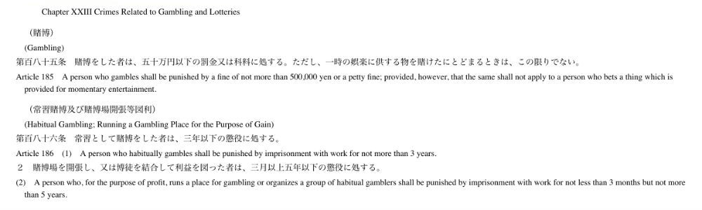 Chapter 23 of the Japanese Penal Code