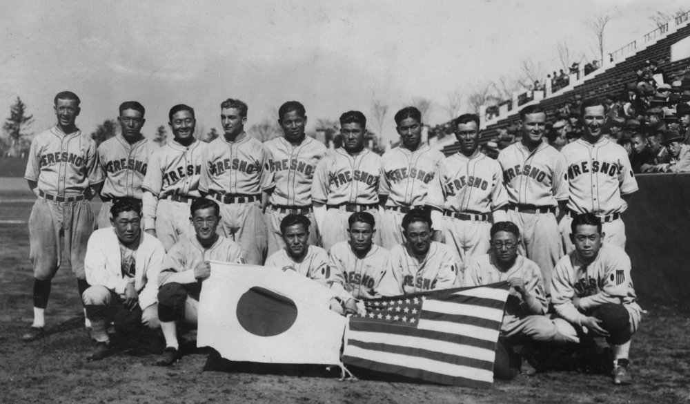The Fresno Athletics Club baseball team made up mostly of Japanese-Americans.