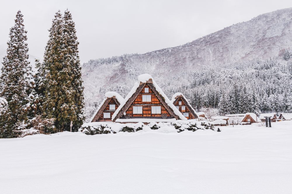 Shirakawa-go is a magical village known for its traditional Gassho-style farmhouses.