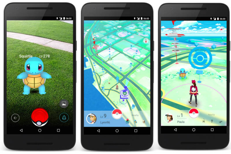 Pokemon Go integration on a smartphone