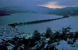 Amano-hashidate on a winter evening