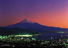 View of Mt. Fuji from Nihondaira at sunset