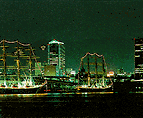 The night skyline of Kobe port